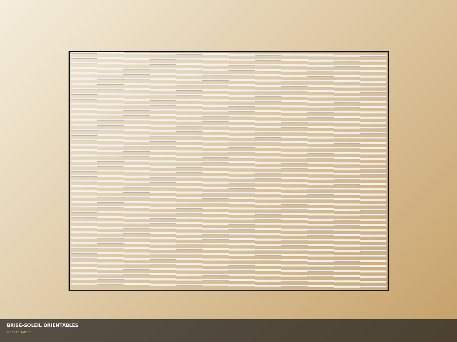 Brise-soleil orientables